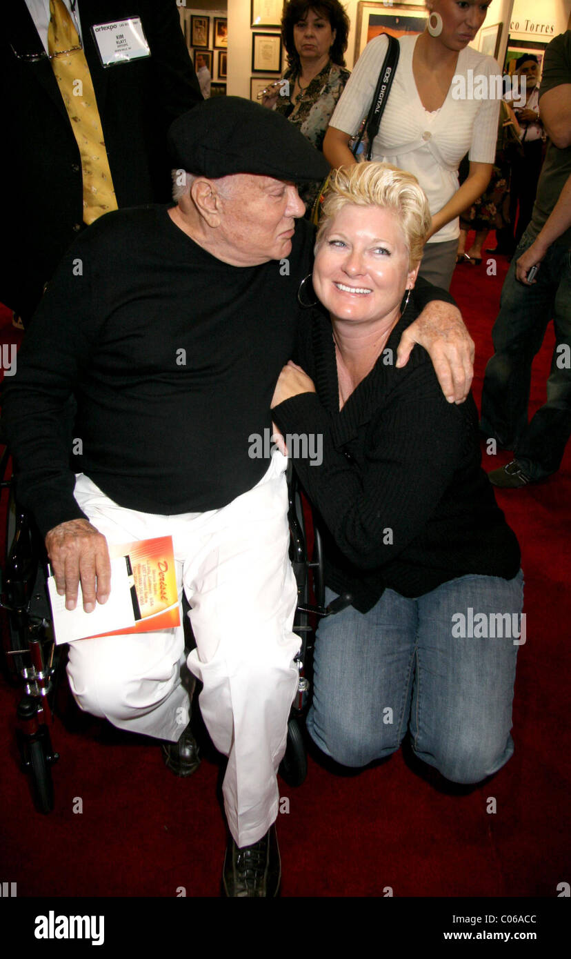 Tony Curtis e Jill Vandenberg aka Jill Curtis Motion Picture leggenda Tony Curtis ha ricevuto un riconoscimento alla Carriera a Foto Stock