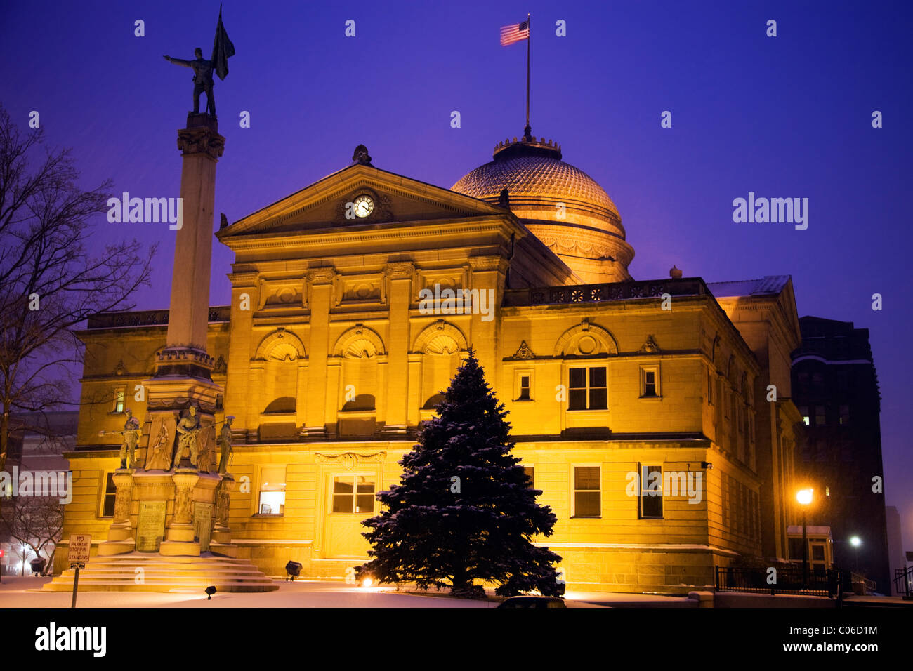 Nevicava in South Bend Foto Stock