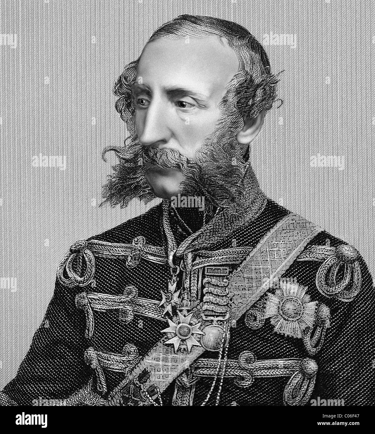 Conte di Cardigan 1797 1868 Inglese generale illustrazione da una incisione Foto Stock