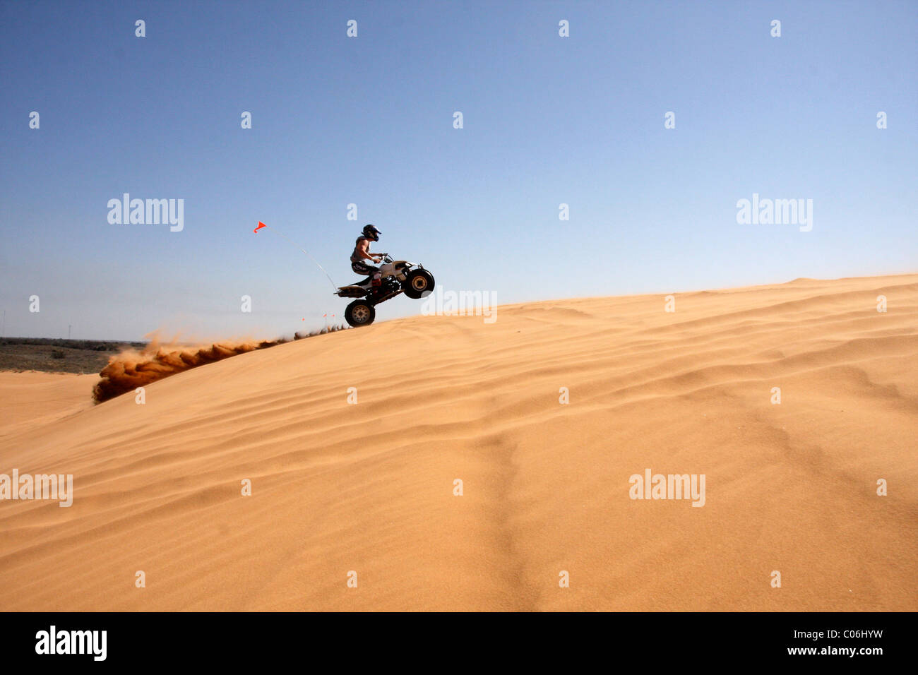 4 wheeling in dune di sabbia di OK Foto Stock