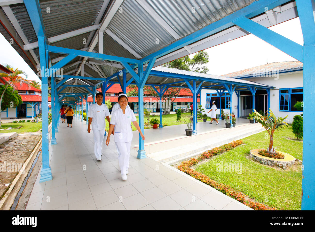 Ospedale, Balinge, Batak regione, Sumatra, Indonesia, Asia Foto Stock