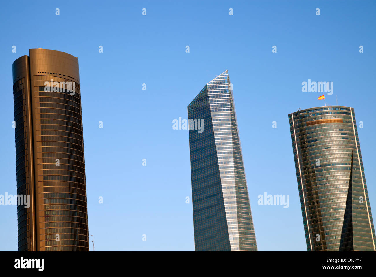 Cuatro Torres Business Area di Madrid, Spagna Foto Stock