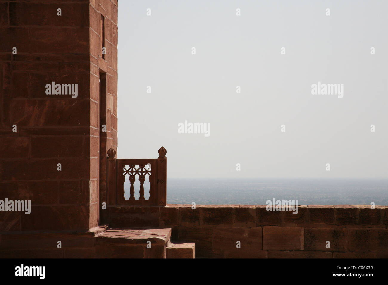 Vista dal Meherangarh Fort, Jodphur, Rajasthan Foto Stock