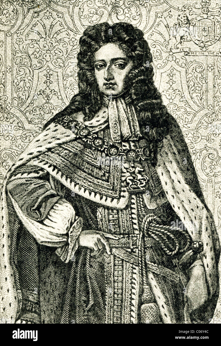 Guglielmo III d'Inghilterra (1650-1702) era re d' Inghilterra, di Scozia e Irlanda (1689-1702). Foto Stock