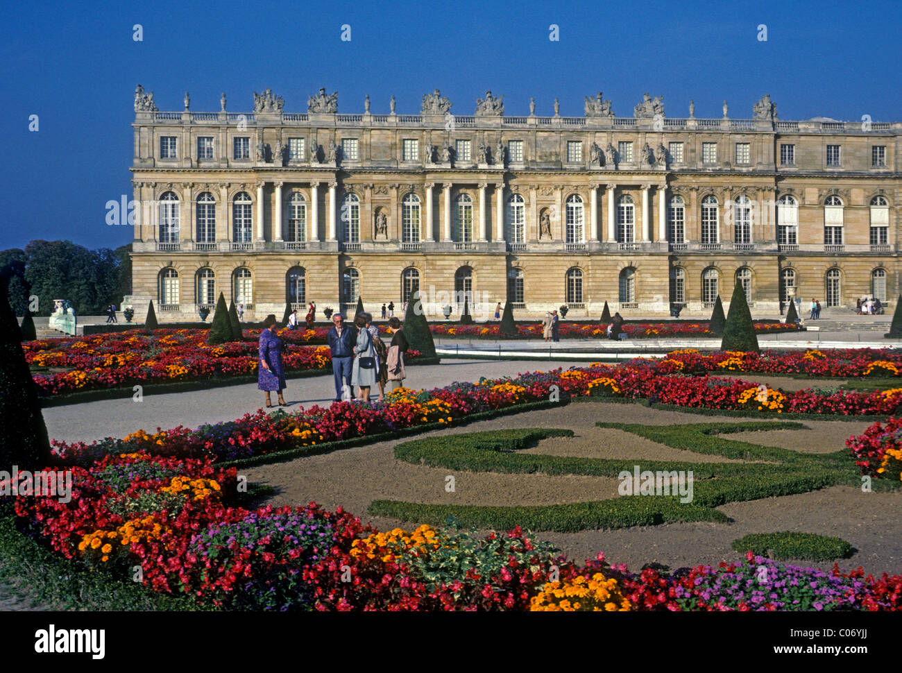 Giardini formali, il Palazzo di Versailles, città di Versailles, regione Ile-de-France, Francia, Europa Foto Stock