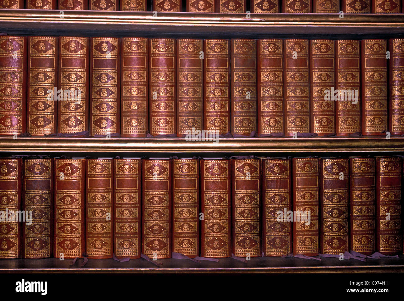 Libri, libreria, biblioteca, libreria di Luigi XVI, Palazzo di Versailles, città di Versailles, Ile-de-France, Francia, Europa Foto Stock