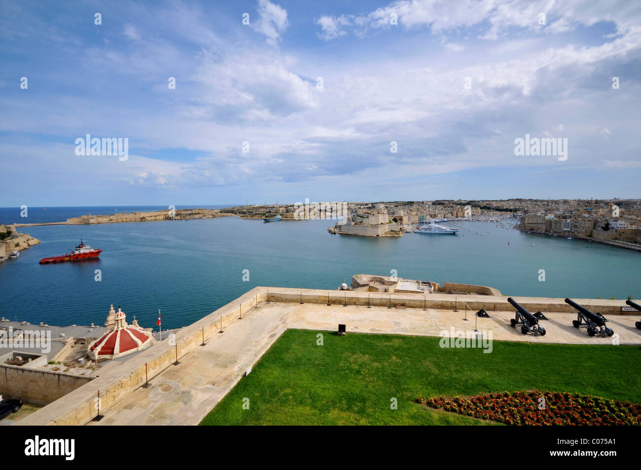 Grand Harbour di La Valletta Malta, Porto Foto Stock