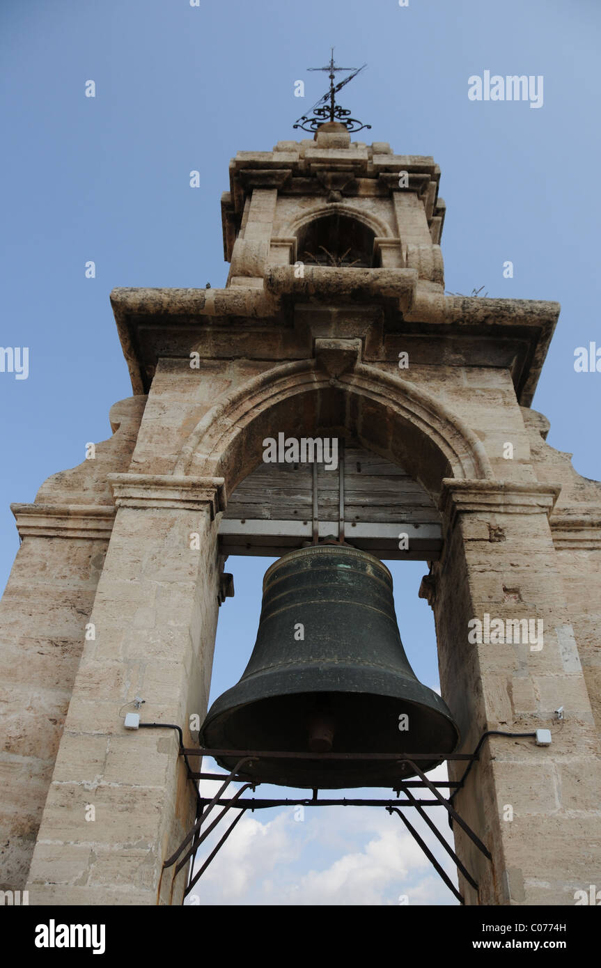 Il Miguelete campanile della cattedrale di Valencia, Spagna Foto Stock