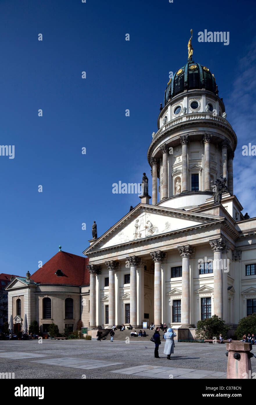 Franzoesischer cattedrale Dom sulla piazza Gendarmenmarkt, quartiere Mitte di Berlino, Germania, Europa Foto Stock