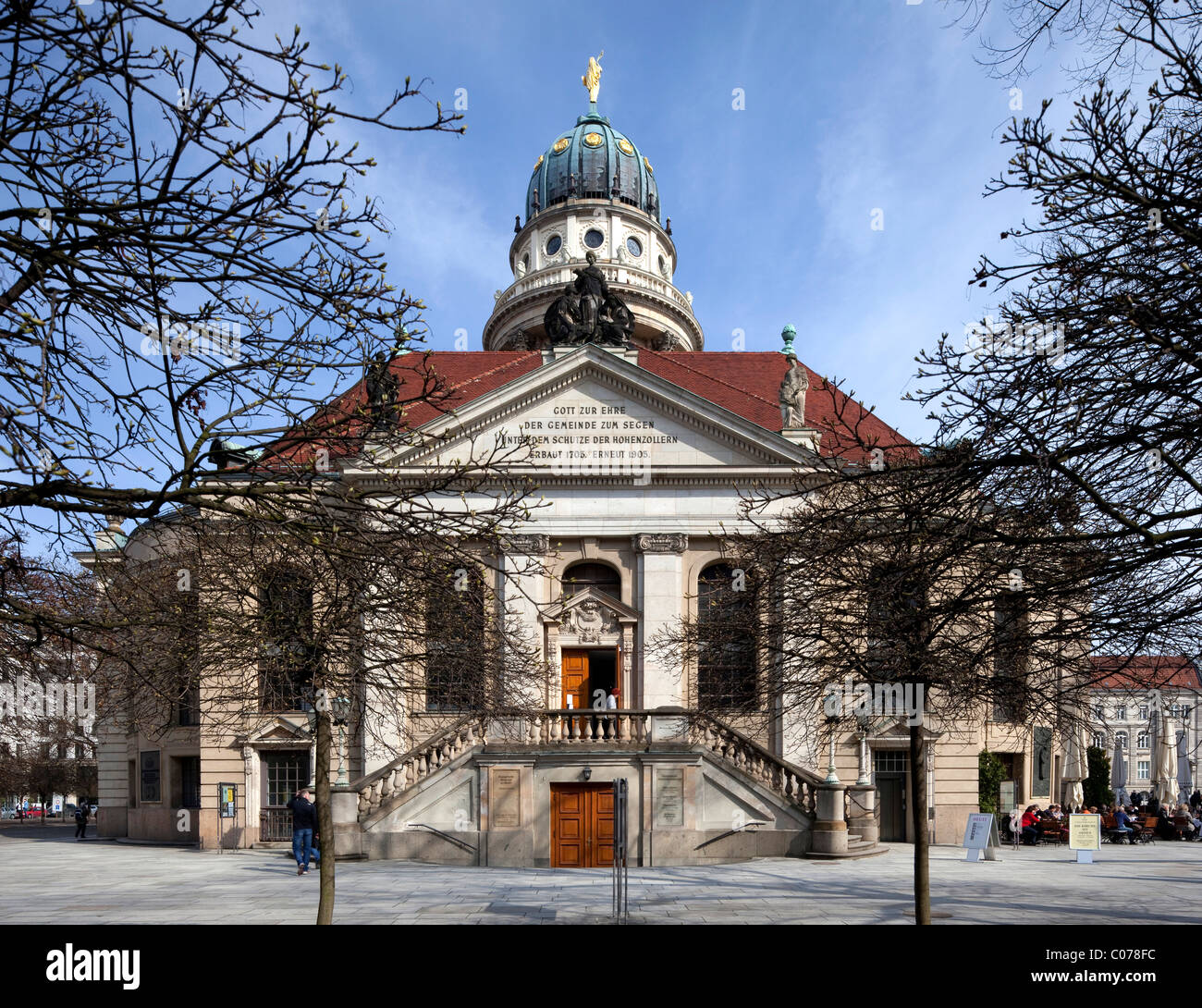 Franzoesischer cattedrale Dom sulla piazza Gendarmenmarkt, quartiere Mitte di Berlino, Germania, Europa Foto Stock