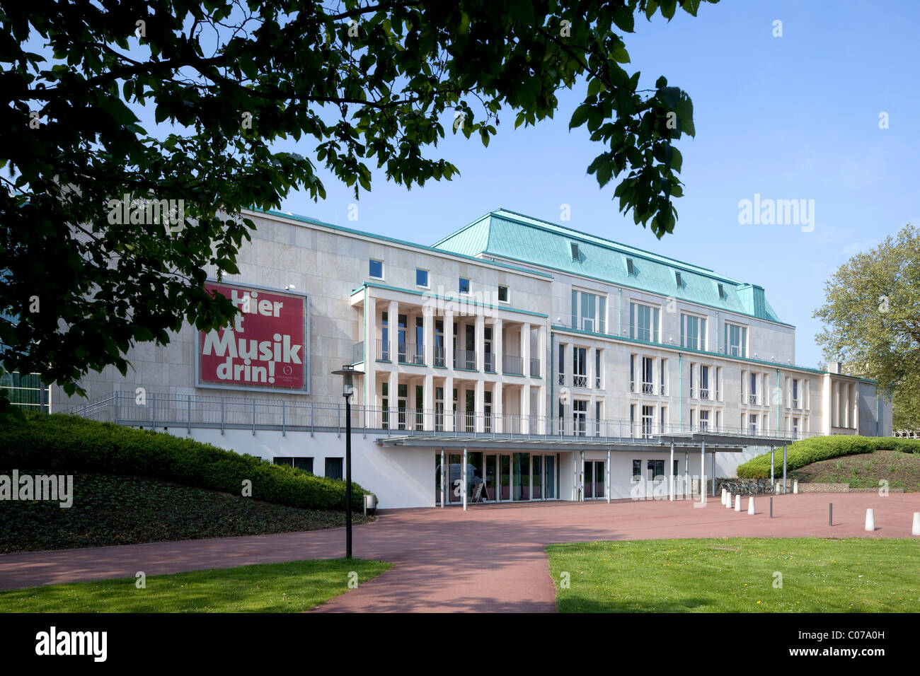 Saalbau Essen philharmonic hall, Essen, Ruhrgebiet regione Renania settentrionale-Vestfalia, Germania, Europa Foto Stock