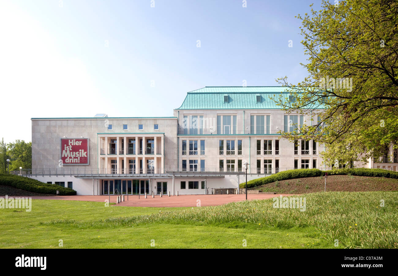 Saalbau Essen philharmonic hall, Essen, Ruhrgebiet regione Renania settentrionale-Vestfalia, Germania, Europa Foto Stock