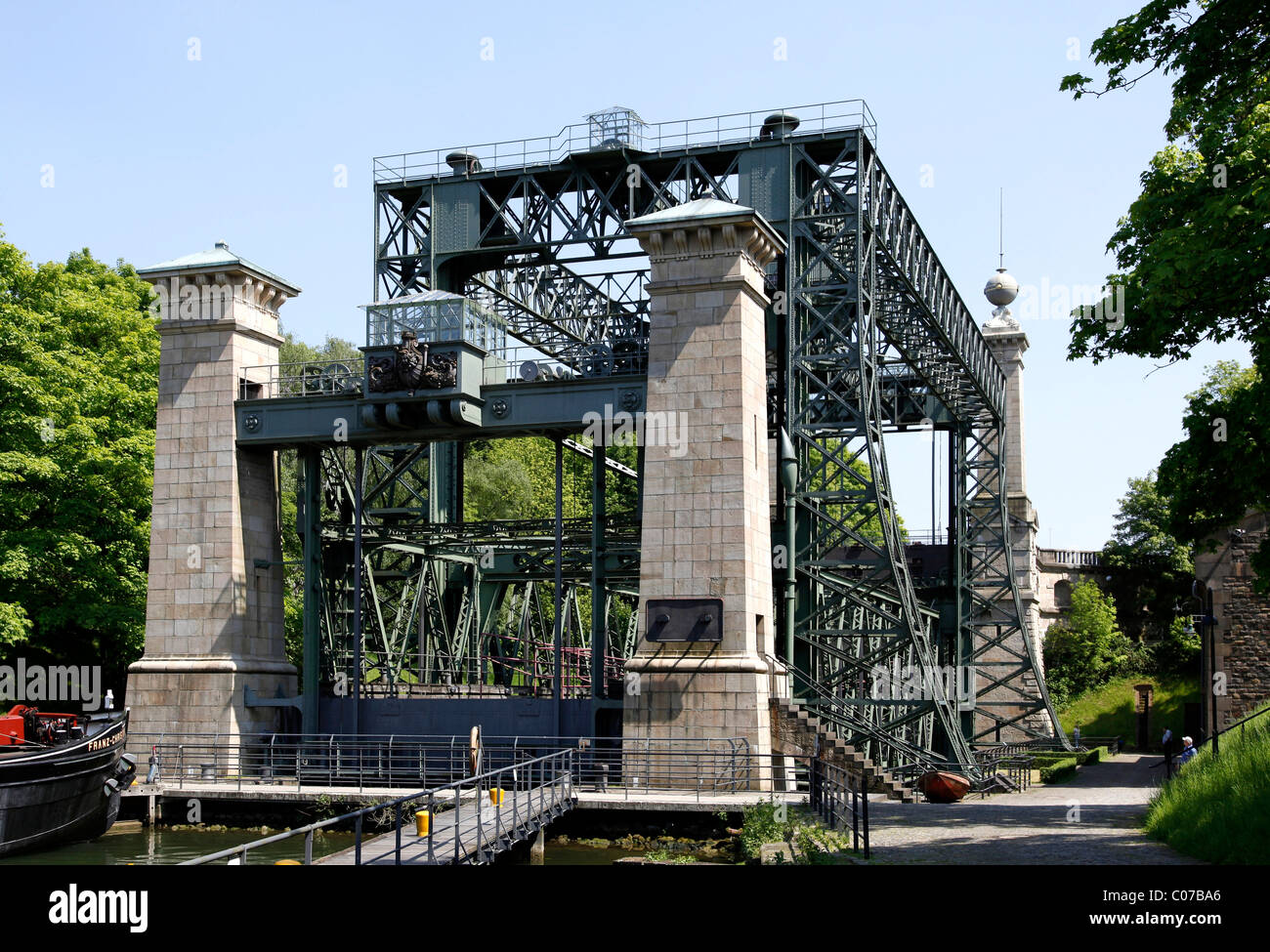 Old Ship sollevare, Waltrop, Ruhrgebiet regione Renania settentrionale-Vestfalia, Germania, Europa Foto Stock