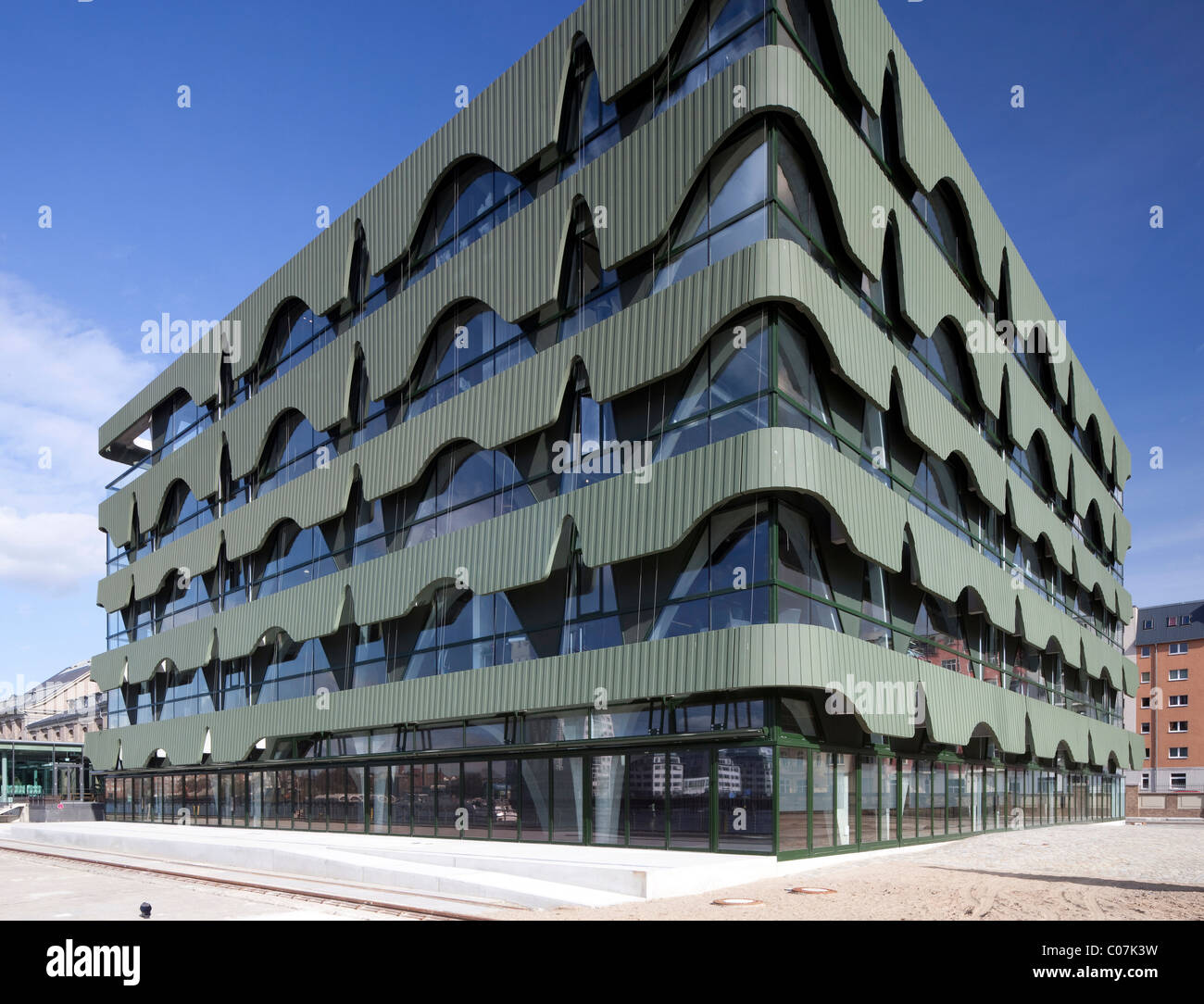 Etichette2 Fashion Centre nel porto orientale Friedrichshain di Berlino, Germania, Europa Foto Stock