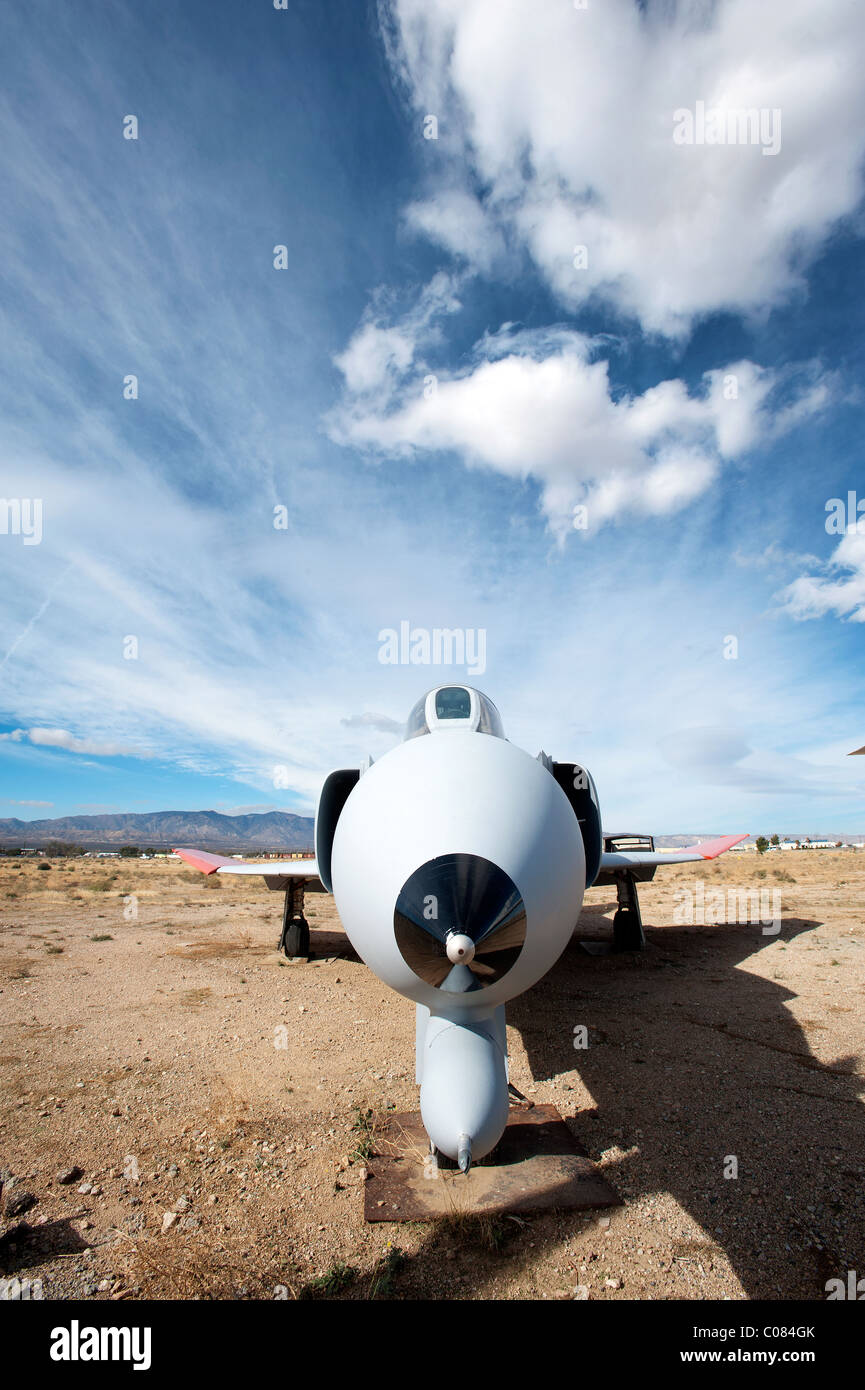 Aeromobili in disuso presso il Mojave Spaceport in Mojave, California, Stati Uniti d'America. Foto Stock