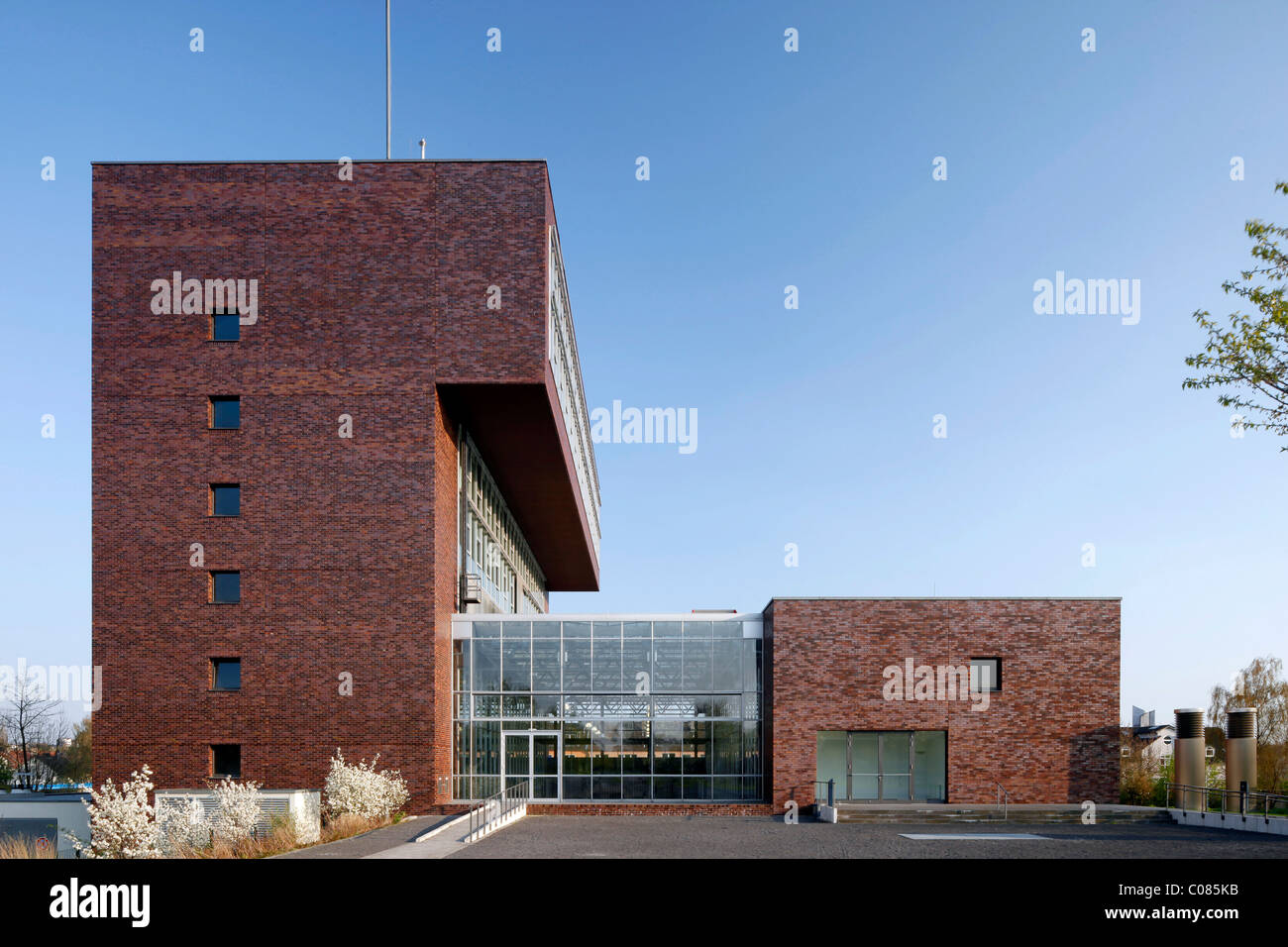 Jahrhunderthaus, Century House, sede dell'I.G. Metall sindacali, Bochum, Ruhr, Renania settentrionale-Vestfalia Foto Stock
