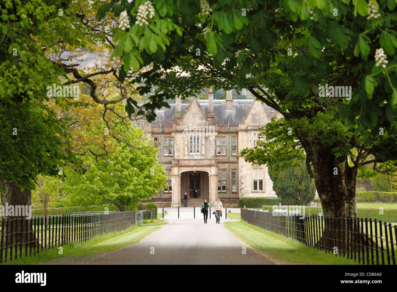 Muckross House e giardini, Parco Nazionale di Killarney, nella contea di Kerry, Irlanda Isole britanniche, Europa Foto Stock