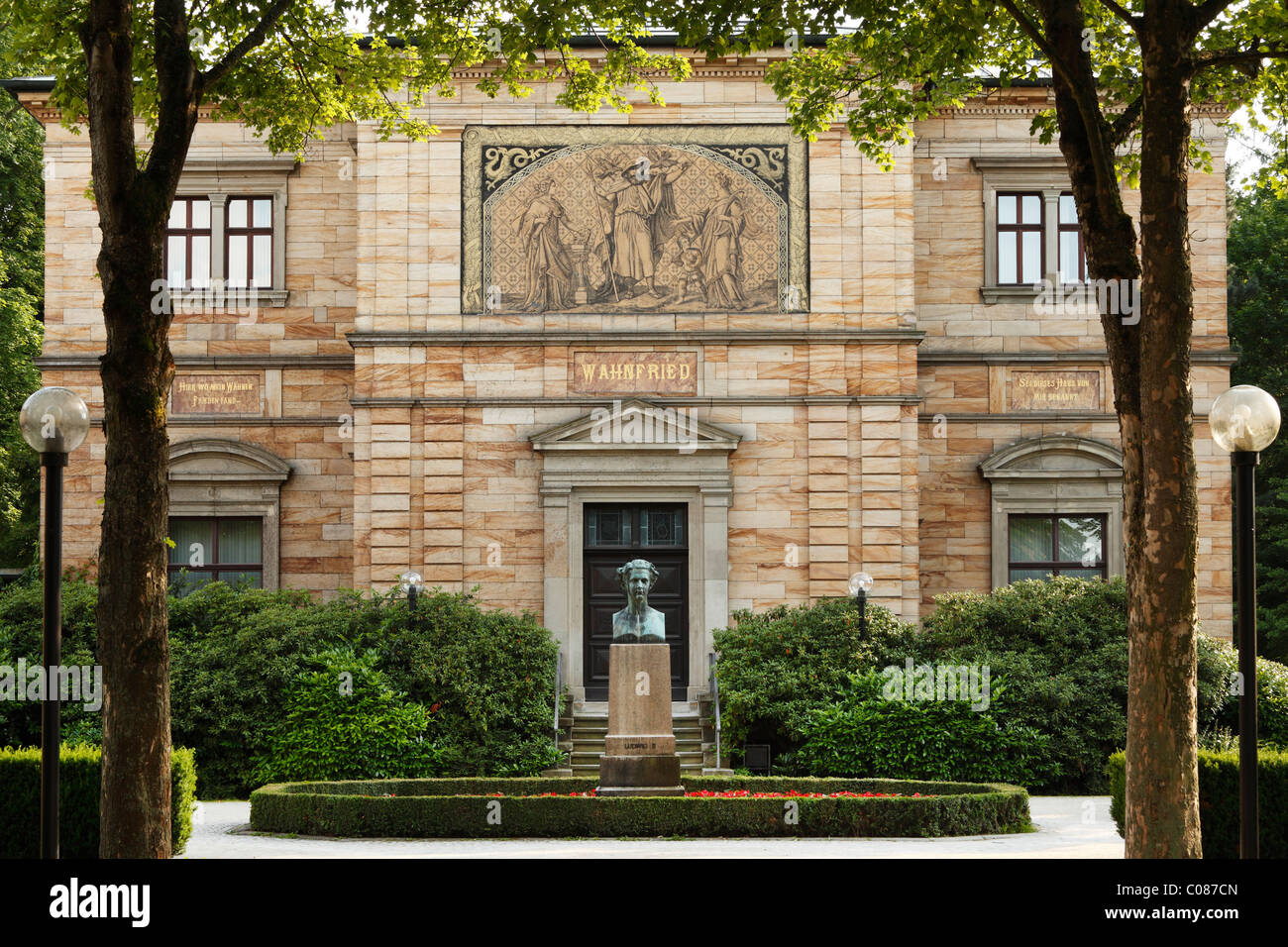 Haus Wahnfried villa, Museo Richard Wagner, Bayreuth, Alta Franconia, Franconia, Baviera, Germania, Europa Foto Stock