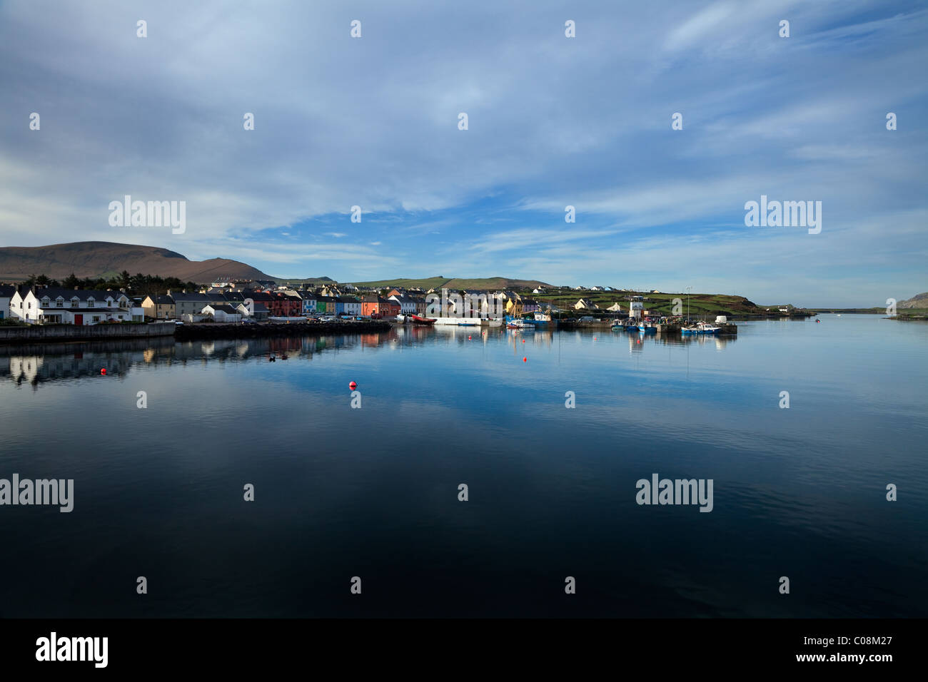 Il porto di Portmagee sull'anello di Kerry, la Contea di Kerry, Irlanda Foto Stock