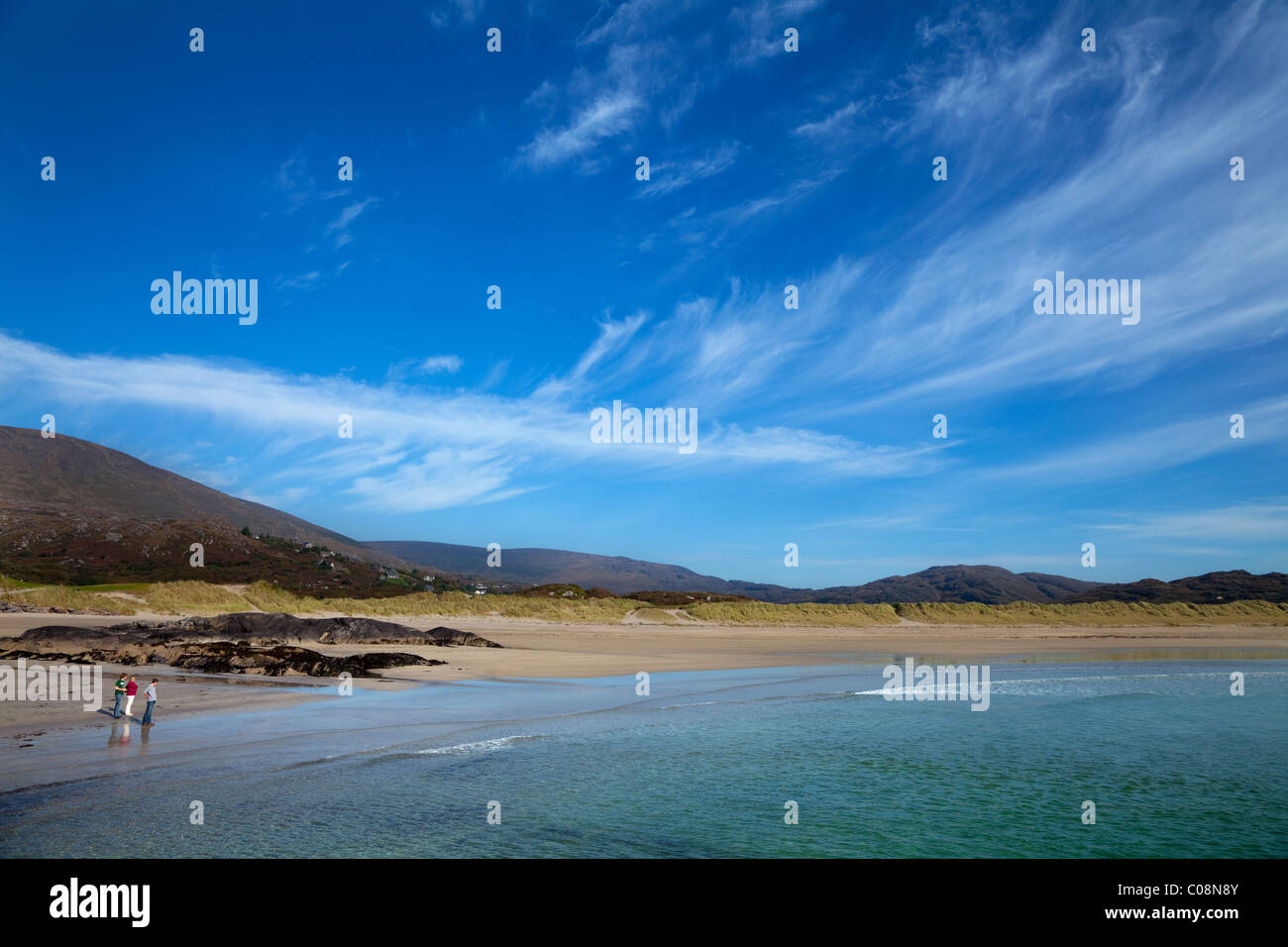 Il Derrynane Bay vicino Danial O'Connell è Il Derrynane House, l'anello di Kerry, la Contea di Kerry, Irlanda Foto Stock