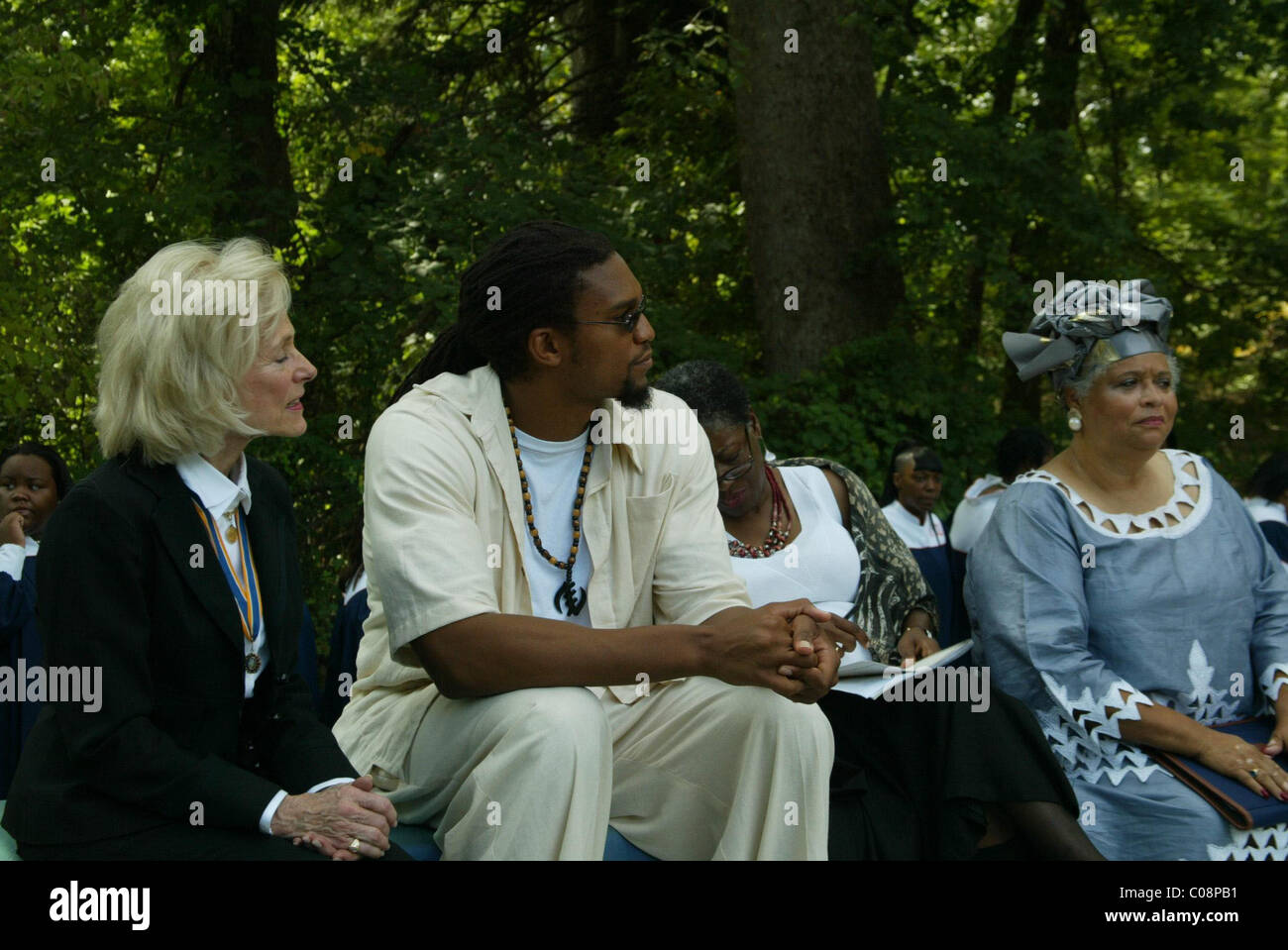 BWUFA, nero donne uniti per azione e il Mount Vernon Ladies Association ha ospitato la decima edizione della Slave Ghirlanda commemorativa Foto Stock