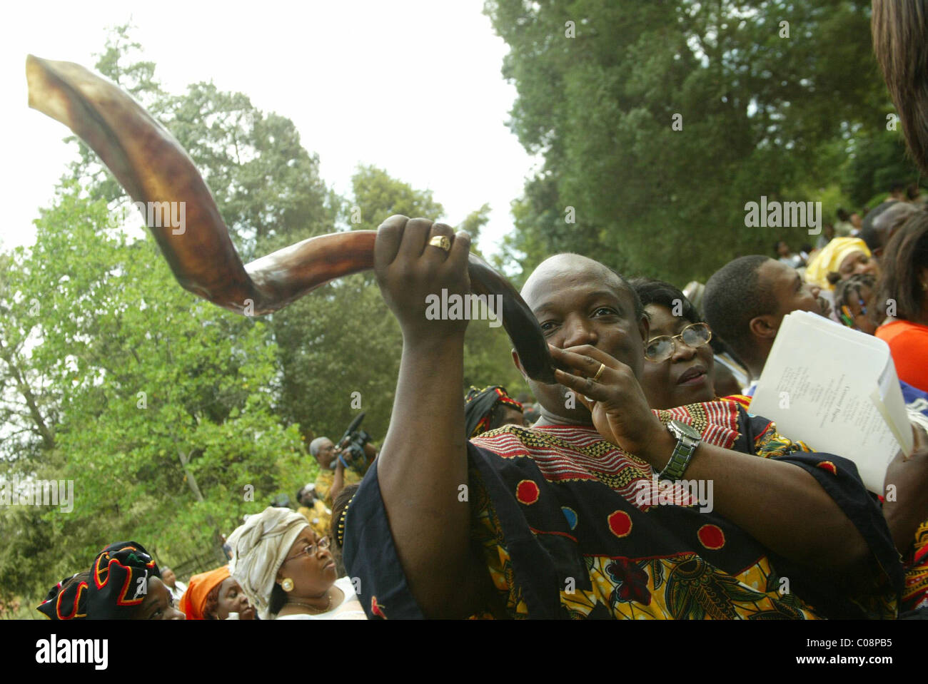 BWUFA, nero donne uniti per azione e il Mount Vernon Ladies Association ha ospitato la decima edizione della Slave Ghirlanda commemorativa Foto Stock