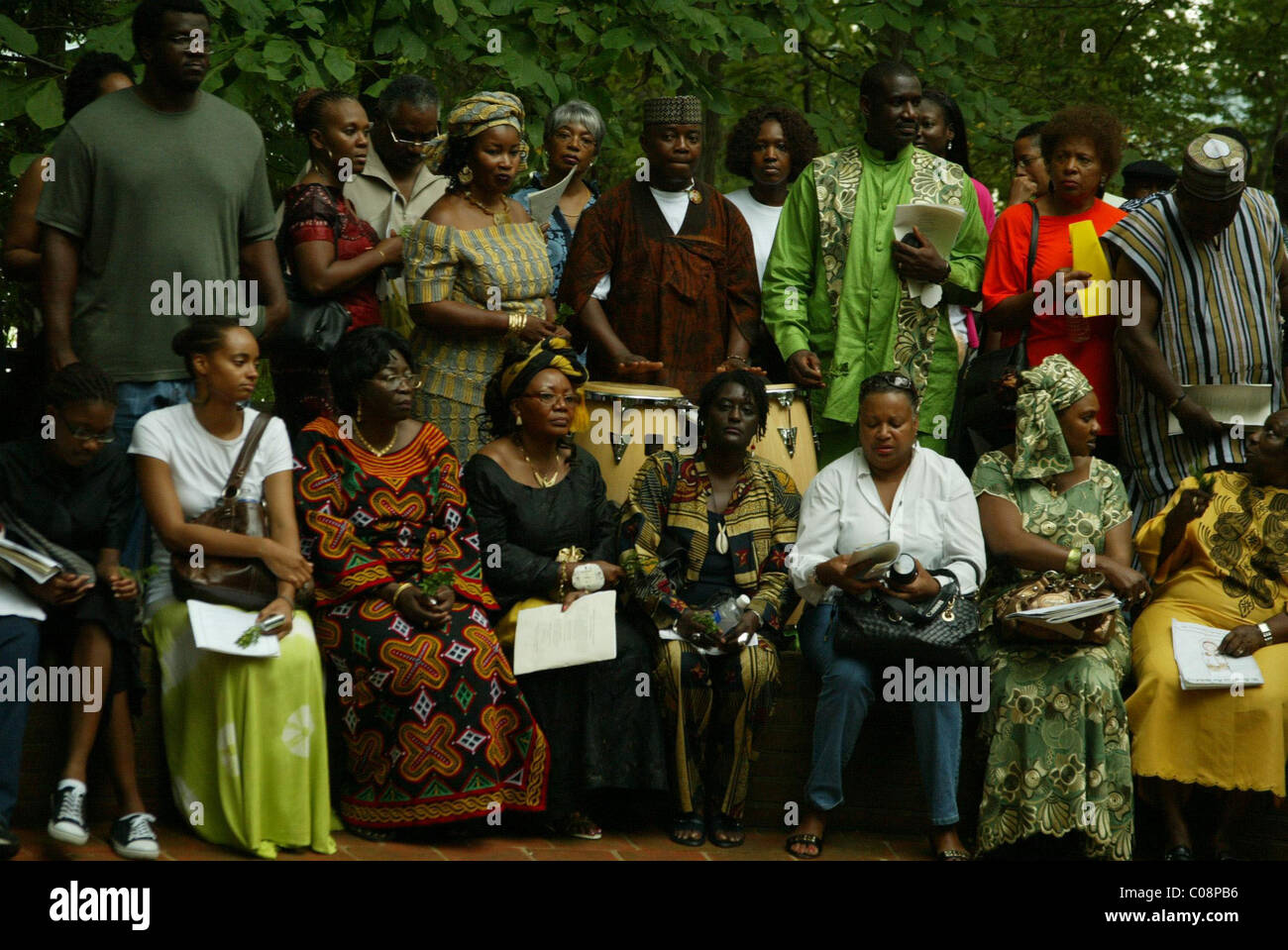 BWUFA, nero donne uniti per azione e il Mount Vernon Ladies Association ha ospitato la decima edizione della Slave Ghirlanda commemorativa Foto Stock