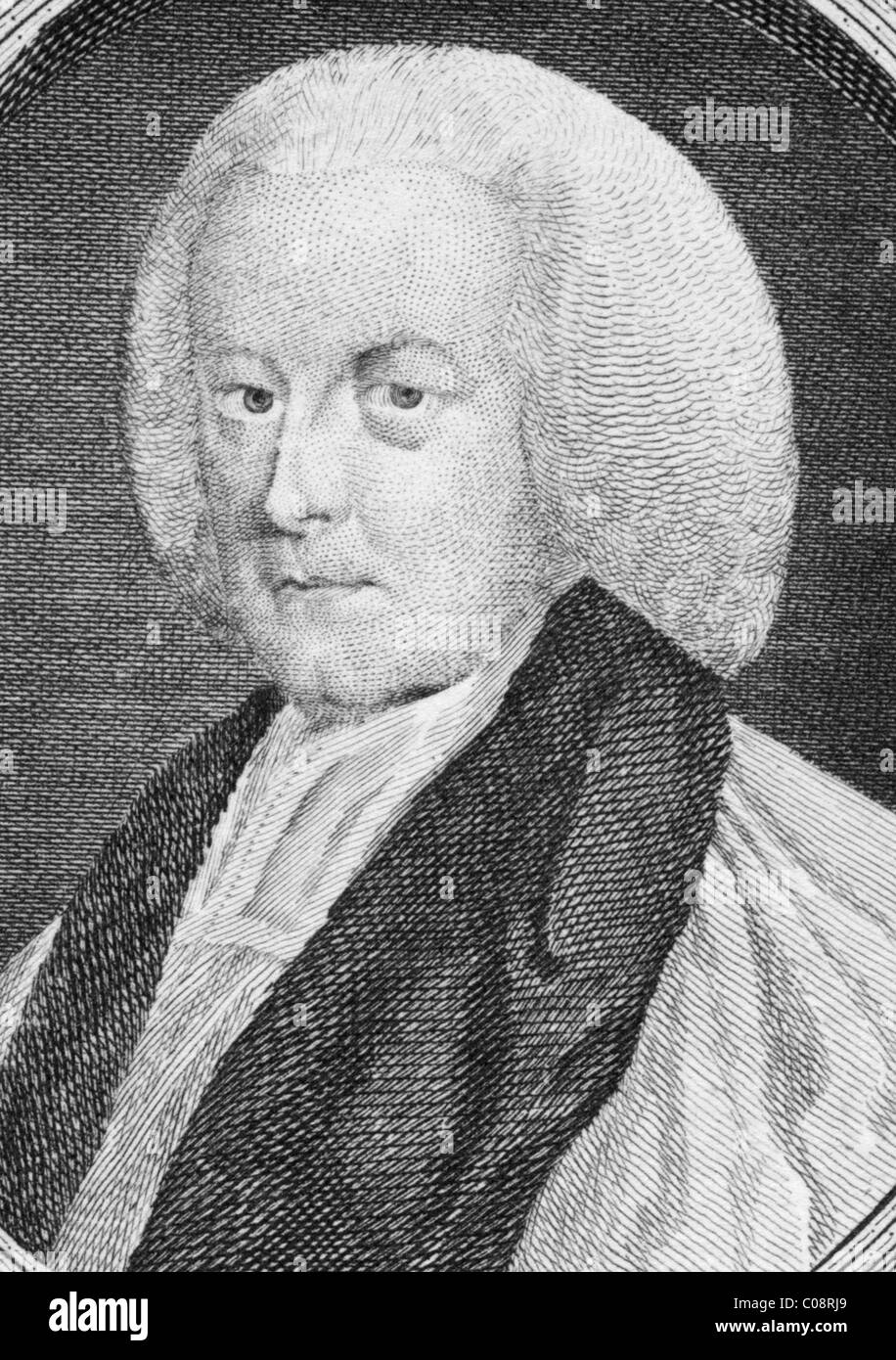 Richard Hurd (1720-1808) su incisione dal 1700s. Scrittore inglese e vescovo di Worcester. Foto Stock