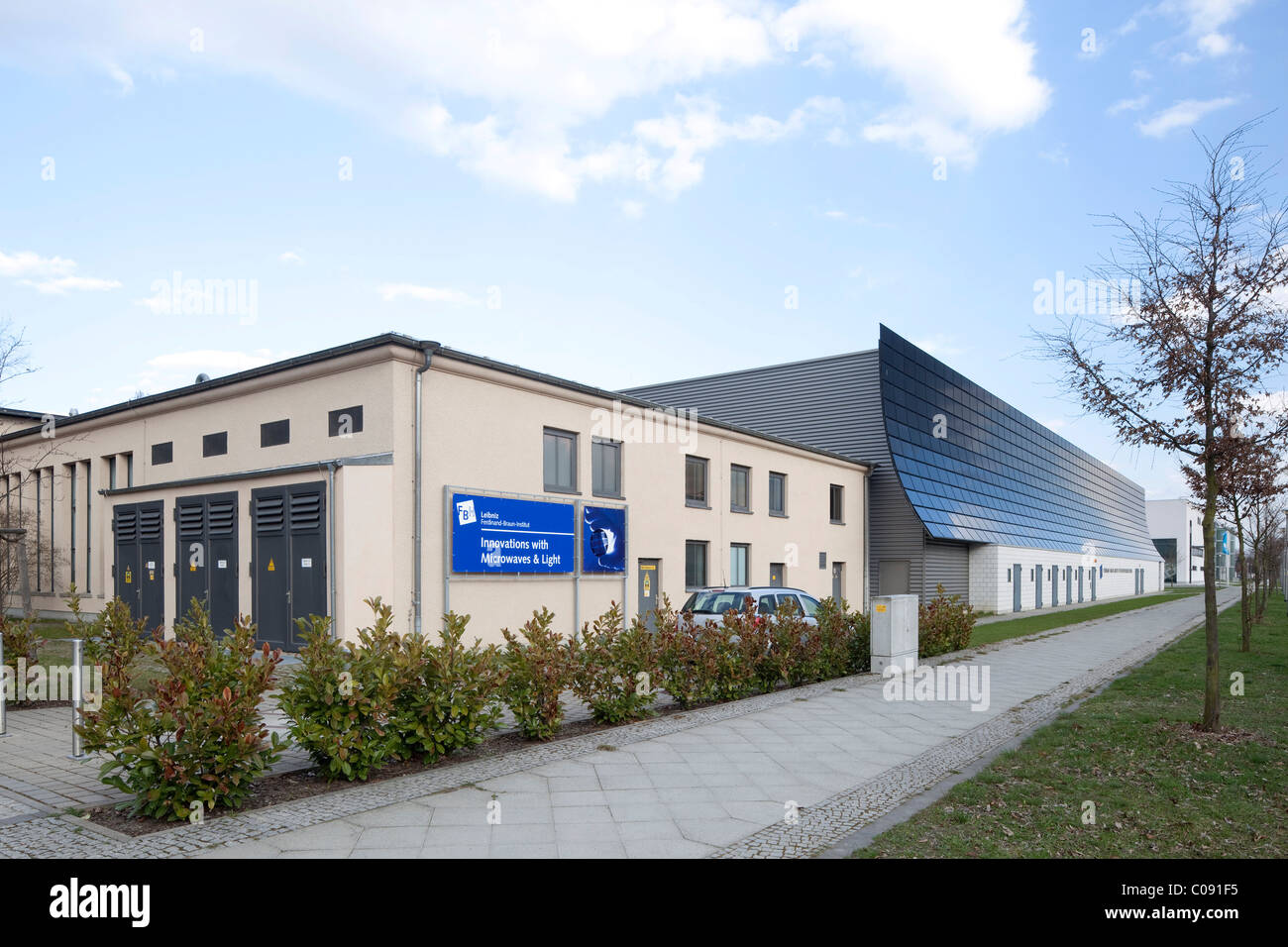 Ferdinand-Braun Istituto per la tecnologia ad alta frequenza, Adlershof della Città della Scienza, Berlino, Germania, Europa Foto Stock