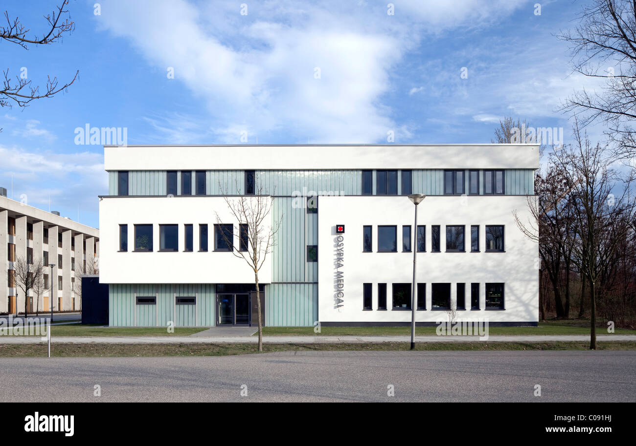 Istituto edificio, Adlershof della Città della Scienza, Berlino, Germania, Europa Foto Stock