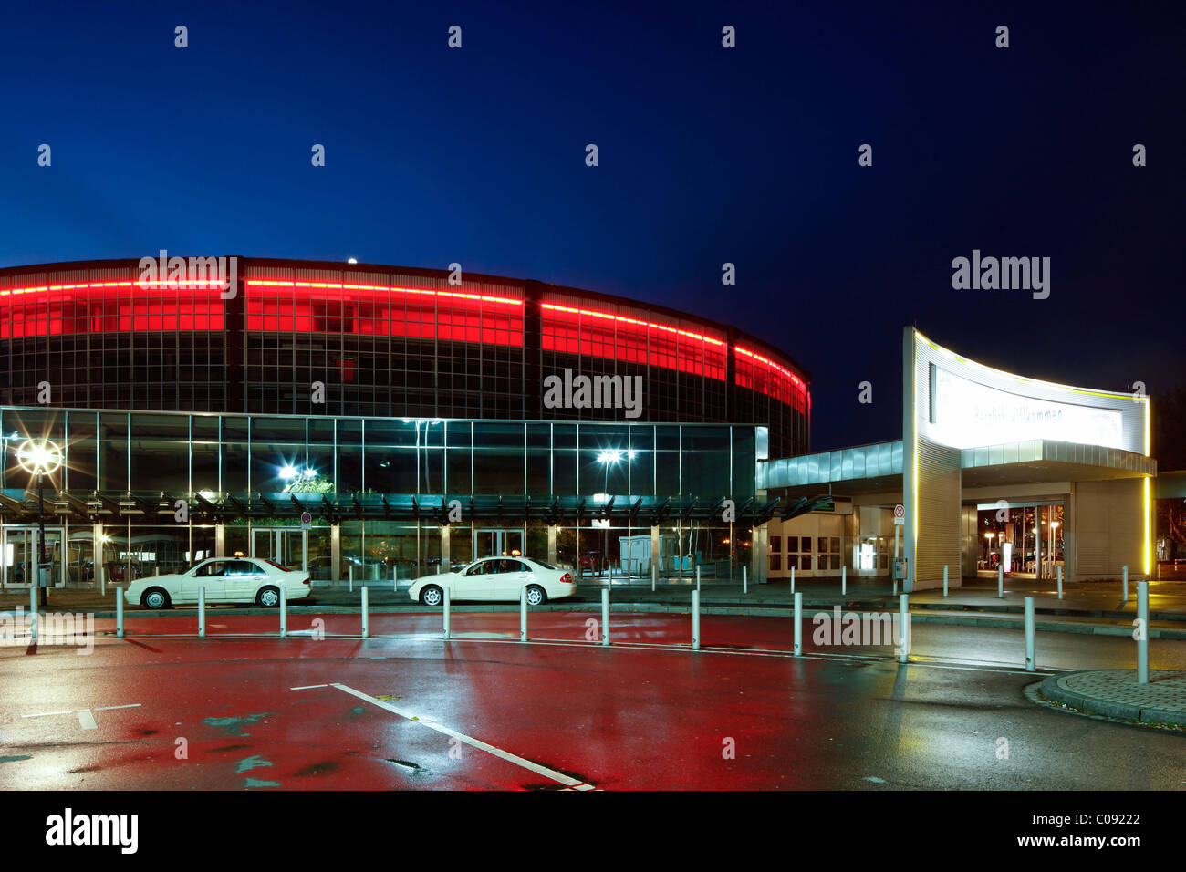 Centro congressi Westfalenhallen e Westfalenhalle Hall 1, Dortmund, Ruhrgebiet regione Renania settentrionale-Vestfalia, Germania, Europa Foto Stock