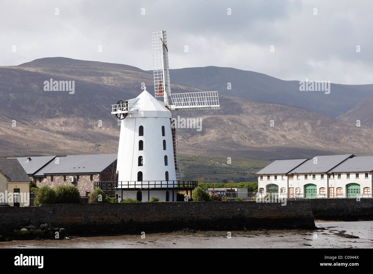 Il mulino a vento, Blennerville vicino a Tralee, nella contea di Kerry, Irlanda Isole britanniche, Europa Foto Stock