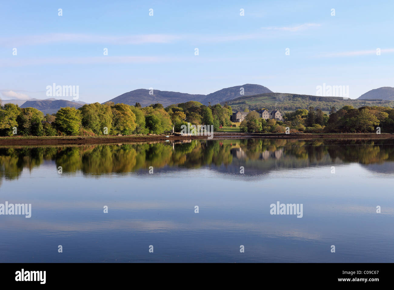 Kenmare River, il suono, Kenmare, Ring of Kerry County Kerry, Irlanda Isole britanniche, Europa Foto Stock