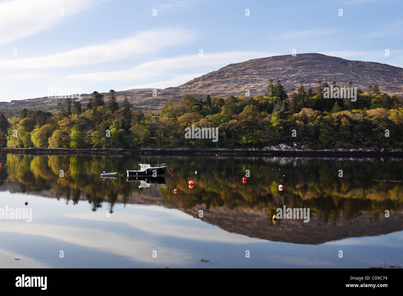 Kenmare River, Kenmare, Ring of Kerry County Kerry, Irlanda Isole britanniche, Europa Foto Stock