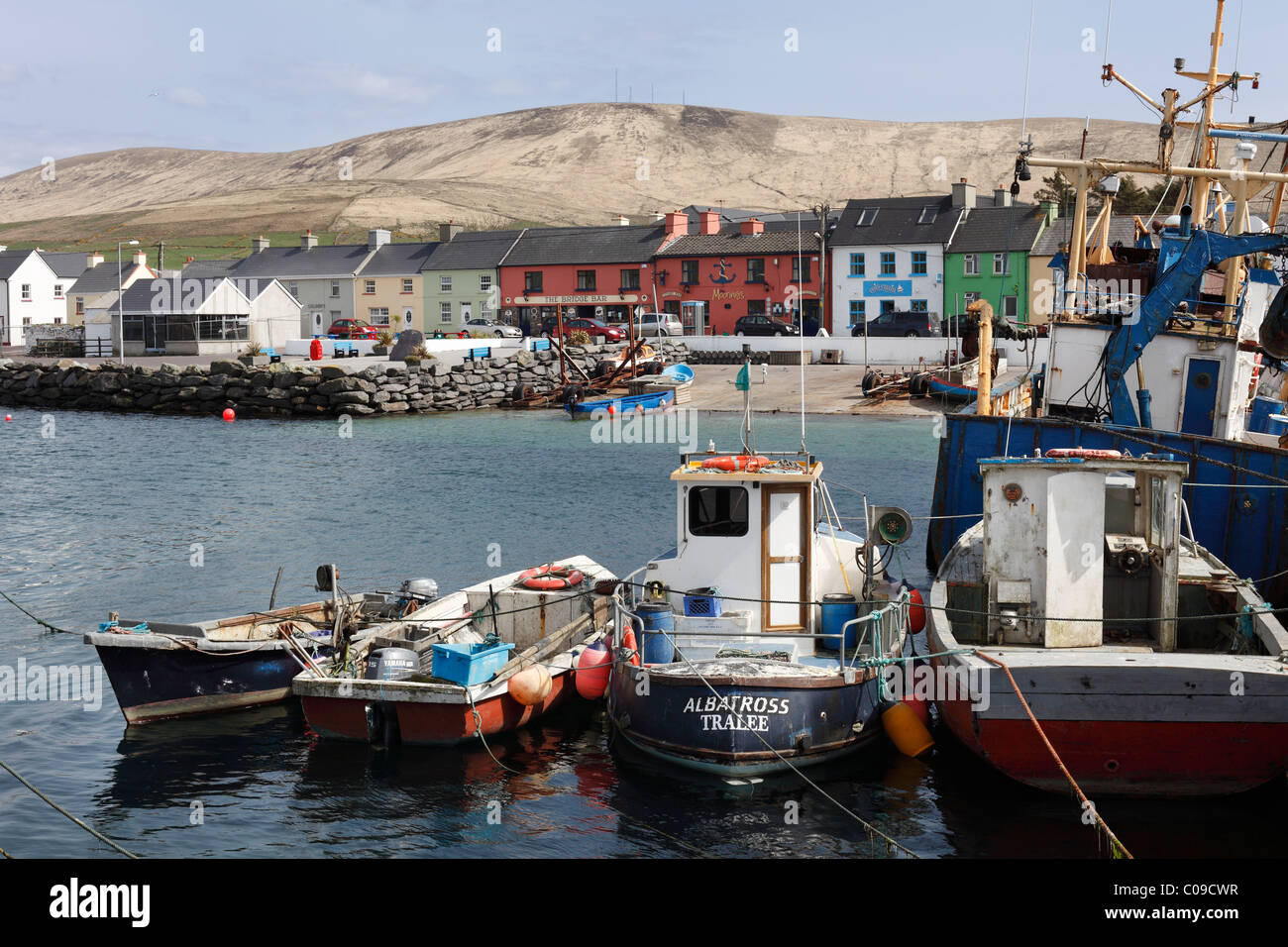 La pesca, Porto Magee, Skellig Ring, nella contea di Kerry, Irlanda Isole britanniche, Europa Foto Stock