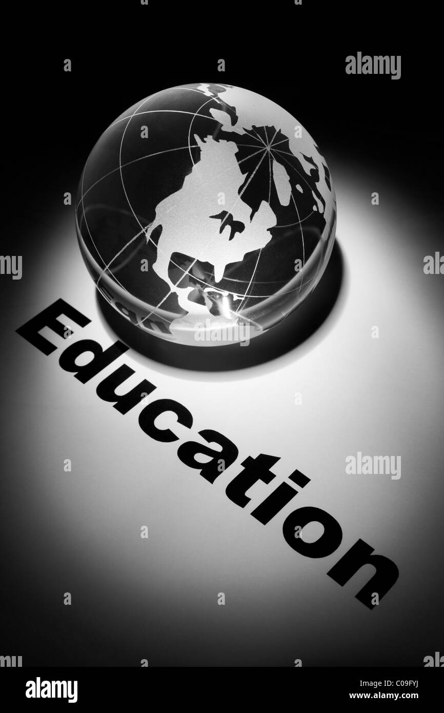 Globe, il concetto di istruzione internazionale Foto Stock