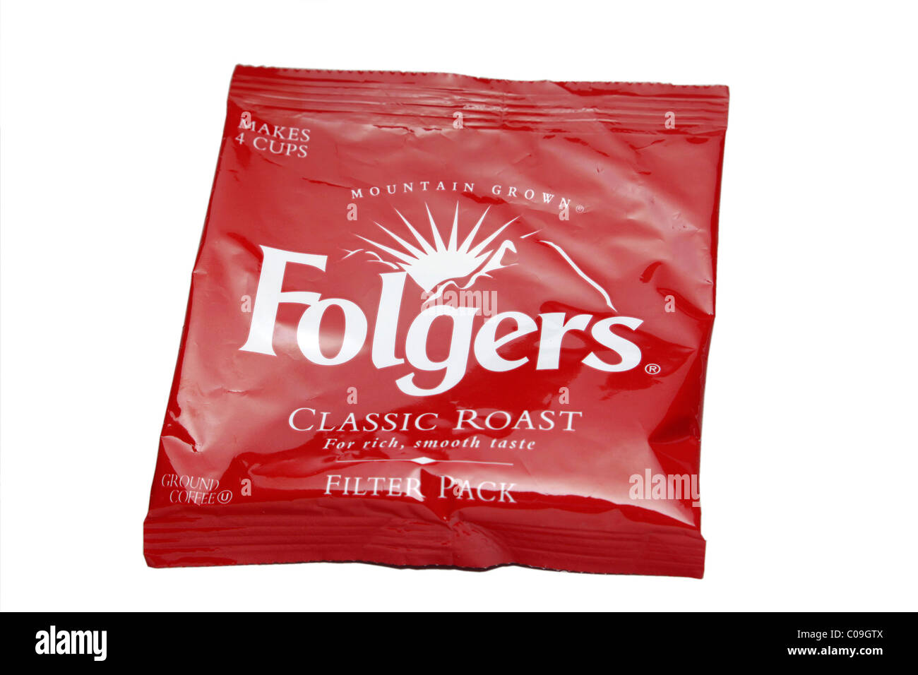 Il caffè Folgers filter pack Foto Stock