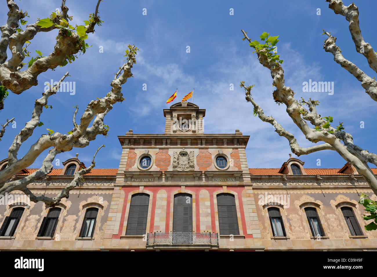 Il Parlamento de Catalunya, il parlamento catalano, Parc de la Ciutadella, Barcellona, in Catalogna, Spagna, Europa Foto Stock