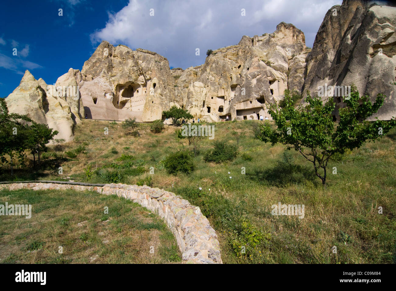 Chiese rupestri nel museo a cielo aperto, sito Patrimonio Mondiale dell'UNESCO, Goreme, Cappadocia, Anatolia centrale, Turchia, Asia Foto Stock