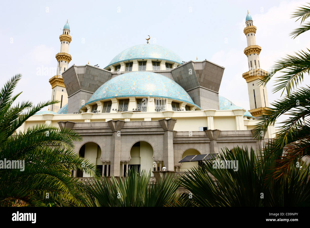 Wilayah Persekutuan moschea, Kuala Lumpur, Malesia, Asia Foto Stock