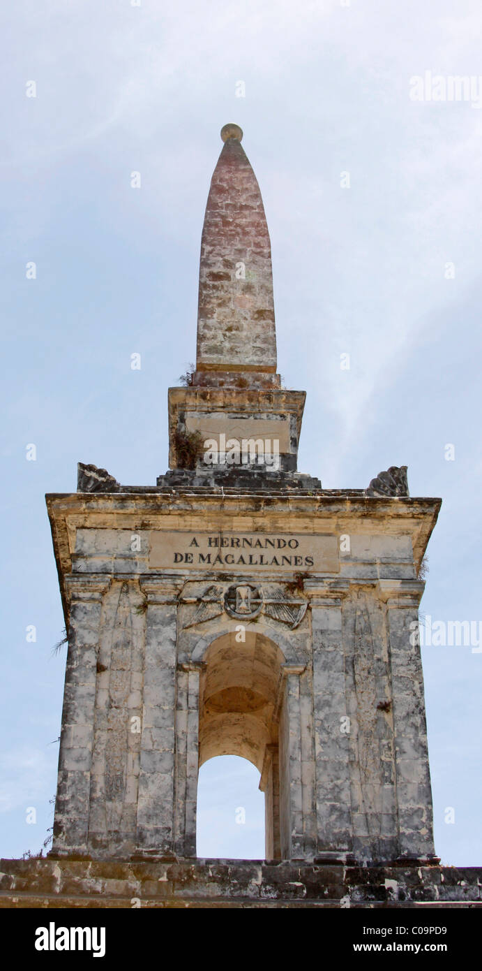 Monumento a Ferdinando Magellano, Cebu, Visayas, Filippine, Sud-est asiatico, in Asia Foto Stock