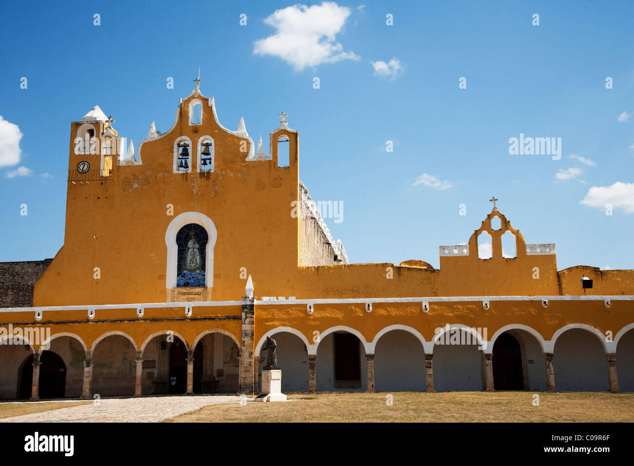 San Antonio de padova Convento, Izamal, Yucatan, Messico Foto Stock