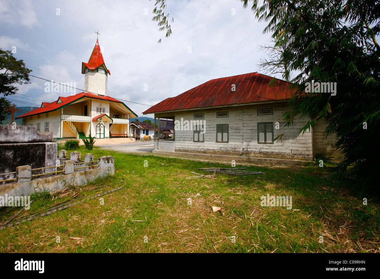 Dr. Ludwig zenzero Nommensen Memorial, Tarutung, Batak regione, Sumatra, Indonesia, Asia Foto Stock