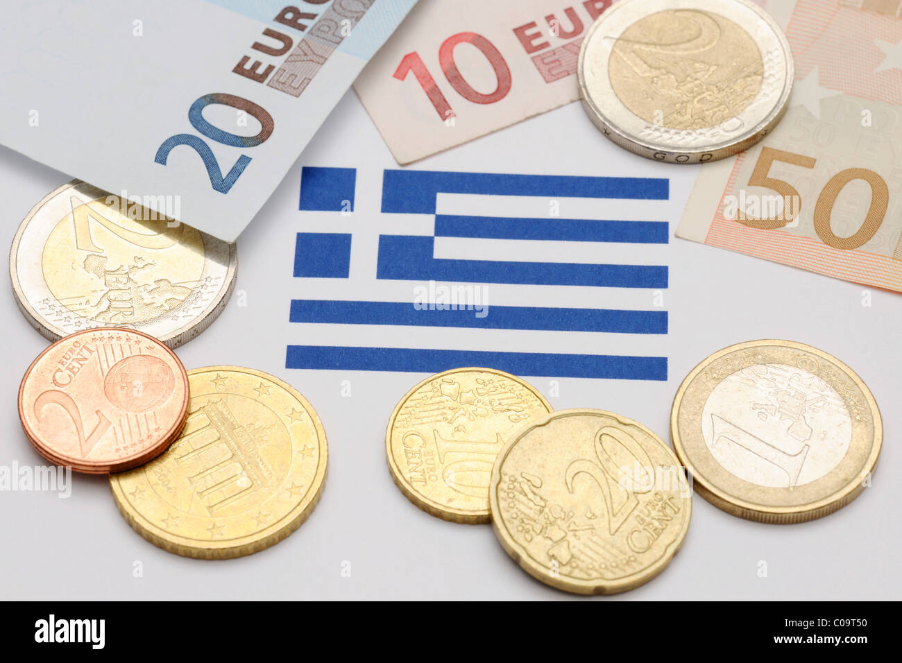 Immagine simbolica, crisi finanziaria della Grecia Foto Stock