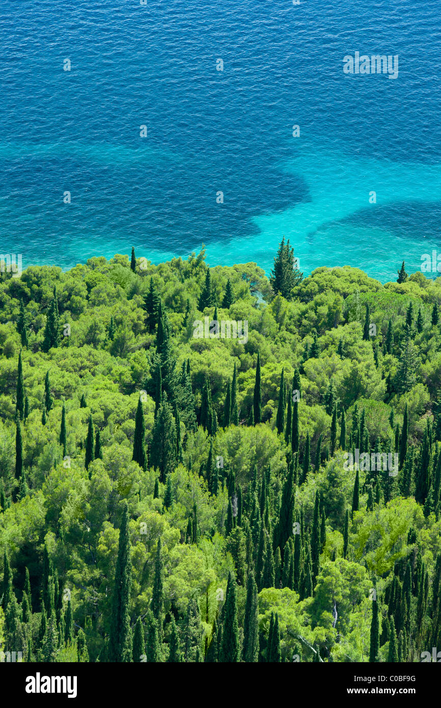 Mar Mediterraneo - costa adriatica, Croazia, Orebic. Foto Stock