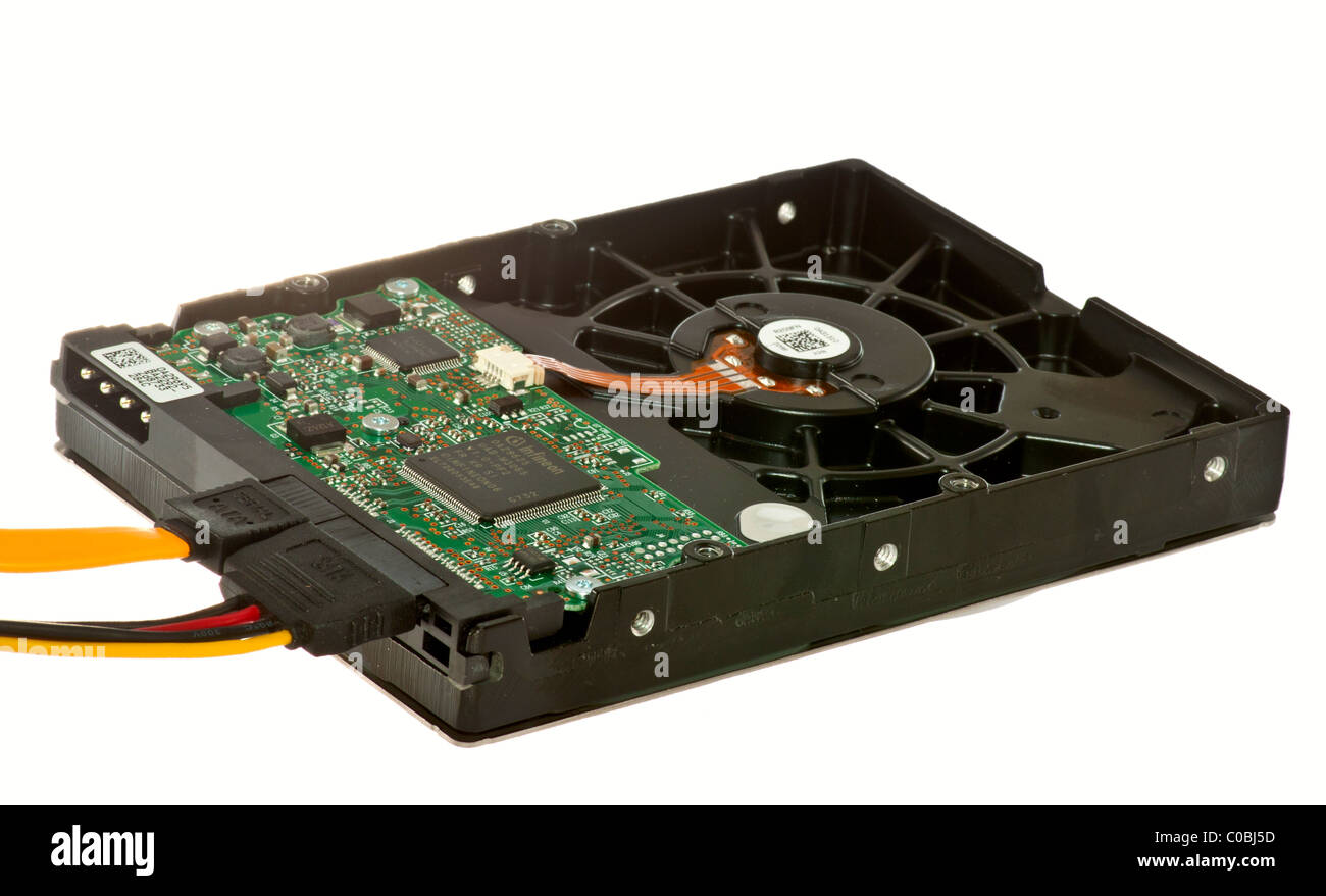 Unità disco rigido del computer per registrare e memorizzare informazioni Foto Stock