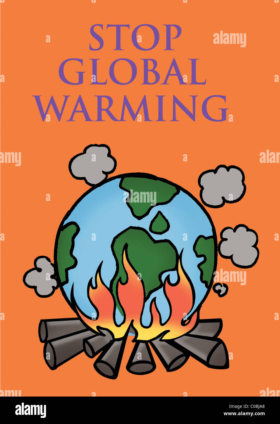 Fermare il riscaldamento globale Foto stock - Alamy
