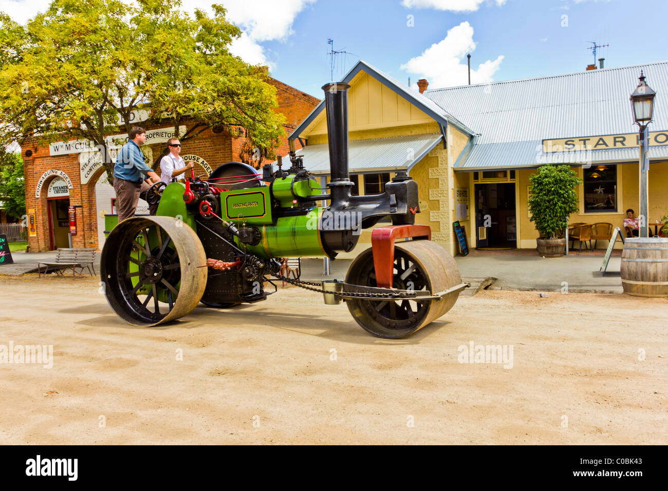 Nosi storico Bros rullo di vapore in Echuca, Australia Foto Stock
