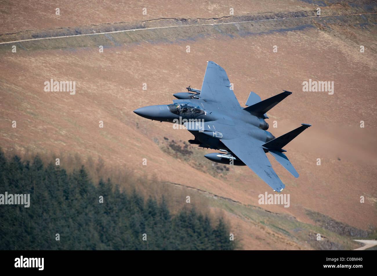 Egli F-15E Strike Eagle è una American all-weather attacco a terra strike fighter. Essa è stata progettata negli anni ottanta per long-range, alta Foto Stock