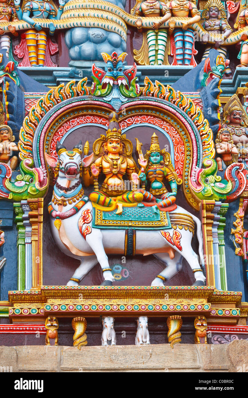 Shiva e Parvati immagini Foto Stock